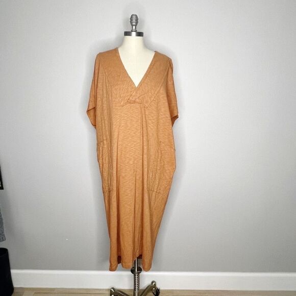 Free People Beach Sunshower Maxi Dress Size S Orange Rust - Picture 4 of 10